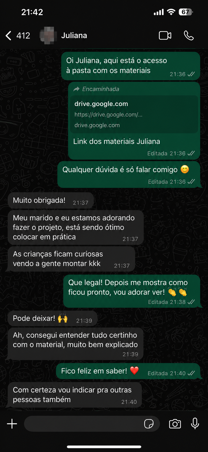 Relato de cliente 2